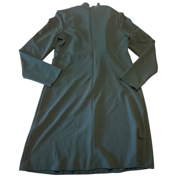 Sharagano Womens Green Ruffle Mock Neck Dress 6 Coquette Feminine - Picture 7 of 7